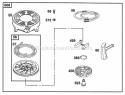 Rewind Assy Diagram and Parts List for 099772-0111-02  Briggs and Stratton Engine